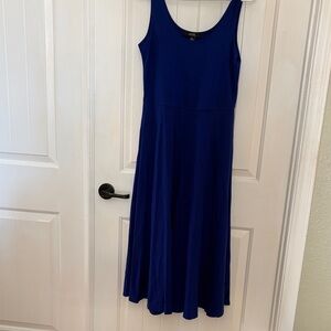 MSK Sleeveless Scoop-Neck Maxi Dress in Royal Blue